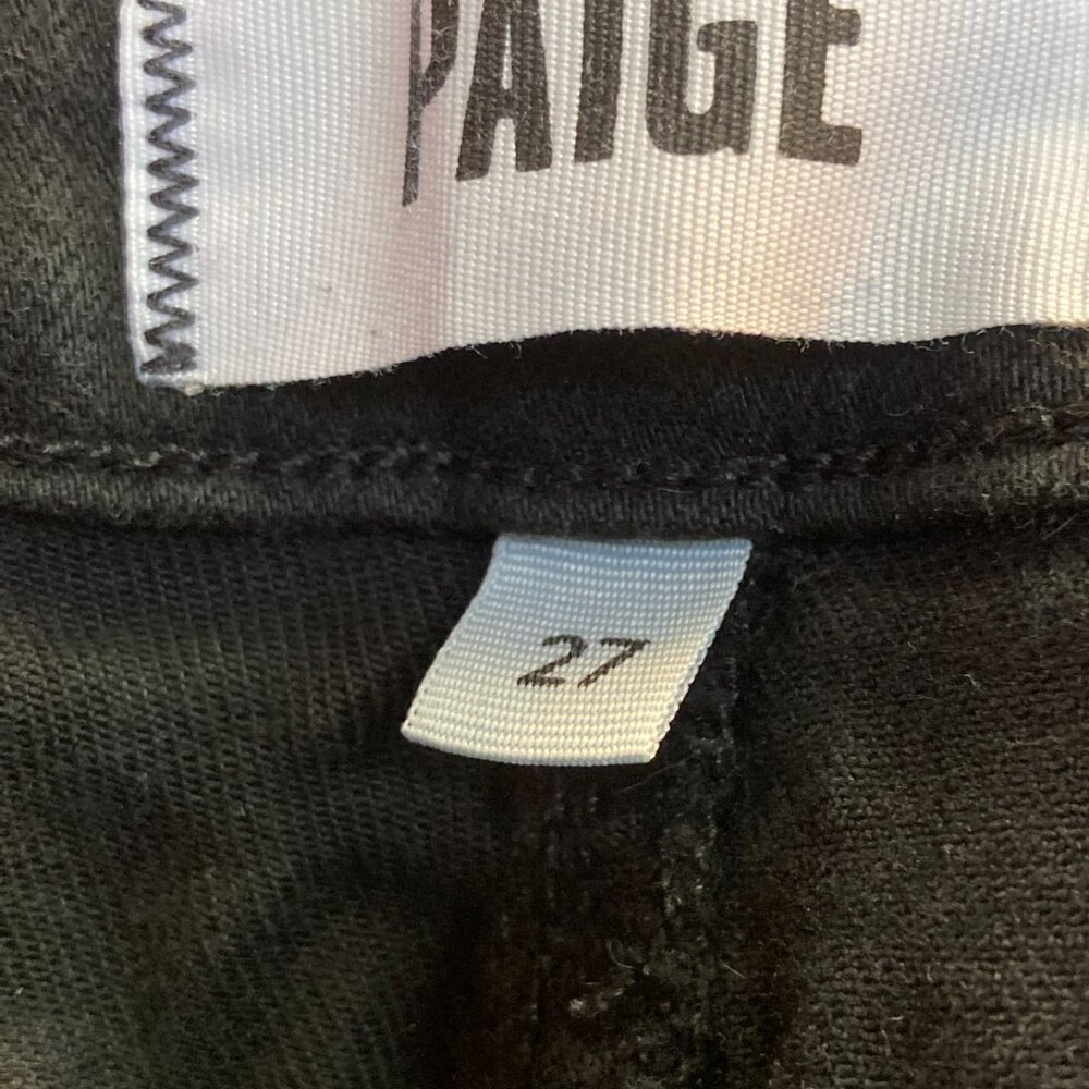 Women's jeans by Paige black sze 27 - Picture 4 of 4